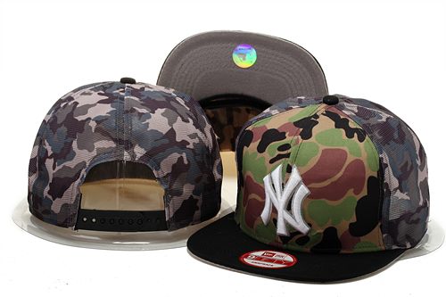 MLB New York Yankees NE Snapback Hat #185